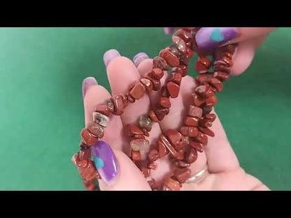 Red Jasper Beads Chip 5-8mm Long Strand Of 200+