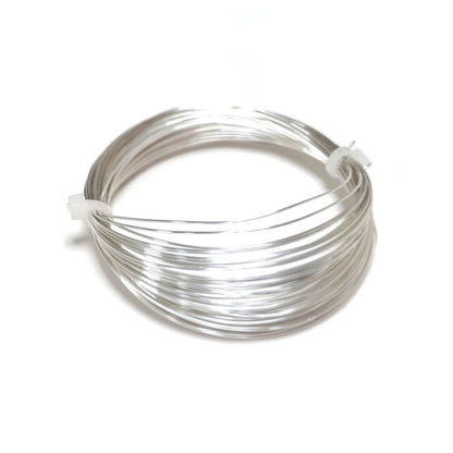 Copper Craft Wire Silver 925 Plated 10M Coil 0.6mm Thick-0