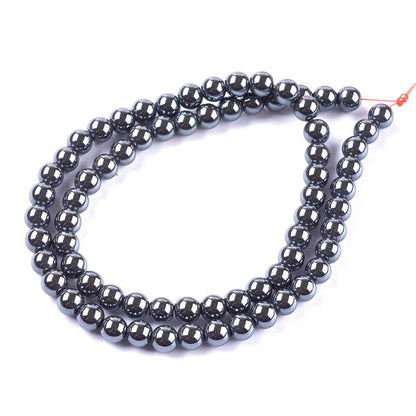 Grey Hematite (Non Magnetic) Beads Plain Round 6mm Strand Of 60+-0